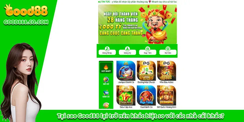 Good88 | Nhà Cái Good88 - Trang Cá Cược Trực Tuyến Uy Tín #1 Tại sao Good88 lại trở nên khác biệt so với các nhà cái khác?